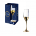 Набор бокалов для шампанского 160 мл Luminarc Electric Gold 4 шт. (P9301)