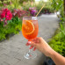 Wine glass 420ml polycarbonate with bamboo coating