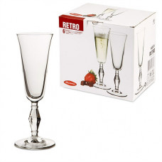 Champagne glasses Pasabahce Retro 190 ml 6 pcs