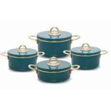 N2978 Neva Mentol Gray 8 PCS Cookware Set